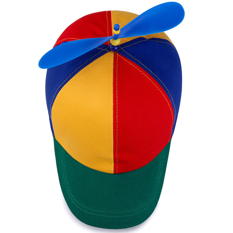 Colorful Cute High Quality Helicopter Hat Clown Propeller Fancy Dress Party Accessory Prop Hats