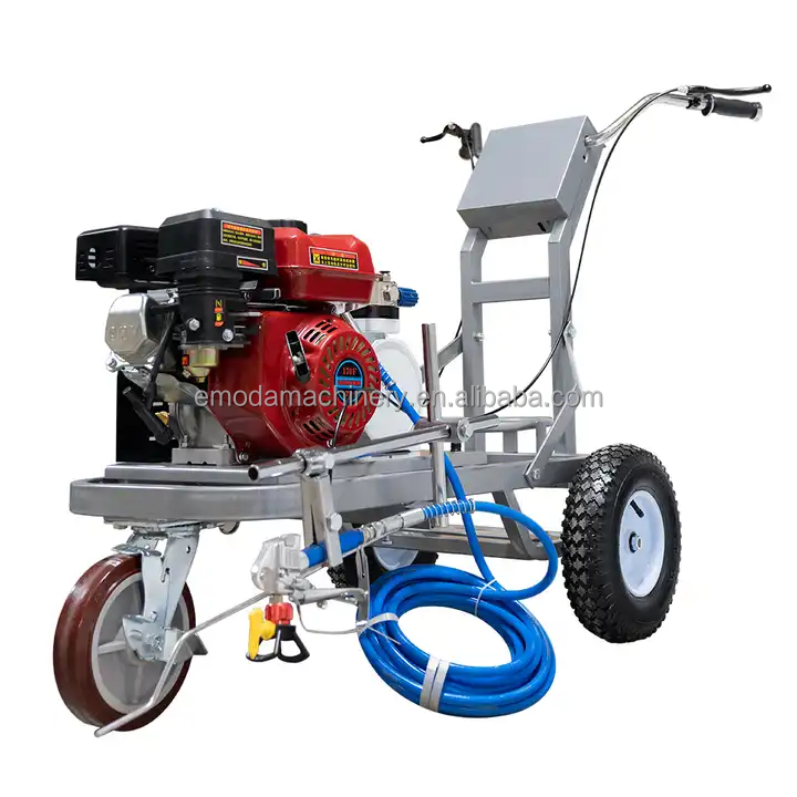 Hand Push Road Marking Machine Automatic Cold Paint Road Line Maker