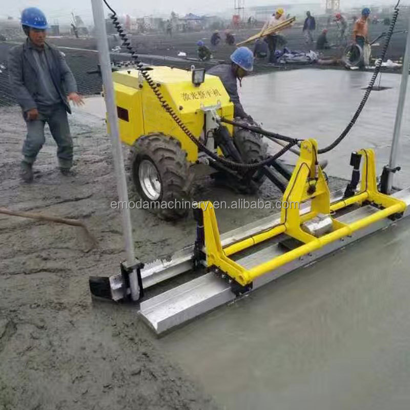 New Design Laser Screed Concrete Machine Super Concrete Leveling Ruler Boomed Screed Road