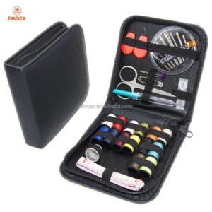 EMOER 27pcs  Portable Sewing Kit Home Family Multi-function Travel Sewing Kits Bag For Hobbies