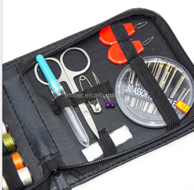 EMOER 27pcs  Portable Sewing Kit Home Family Multi-function Travel Sewing Kits Bag For Hobbies