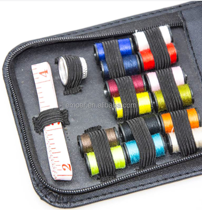 EMOER 27pcs  Portable Sewing Kit Home Family Multi-function Travel Sewing Kits Bag For Hobbies