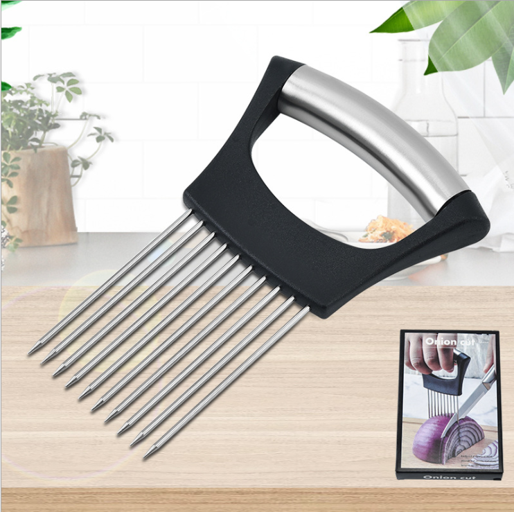 Kitchen tools 304 stainless steel onion needle holder Scallion cutter