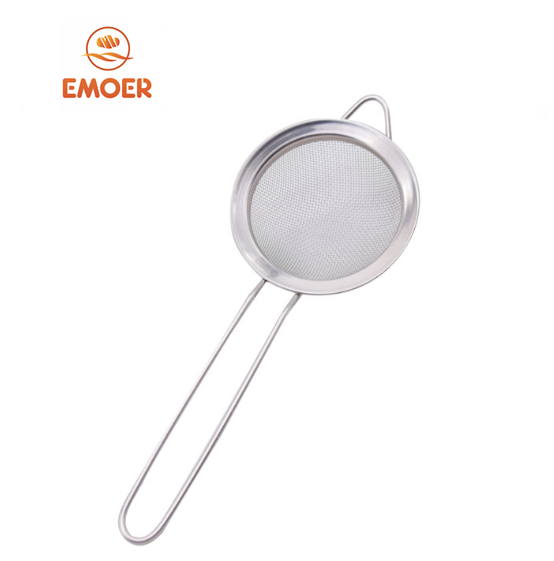 EMOER Fine Mesh Stainless Steel Strainer Colander for Kitchen Food Sift & Sieve Flour