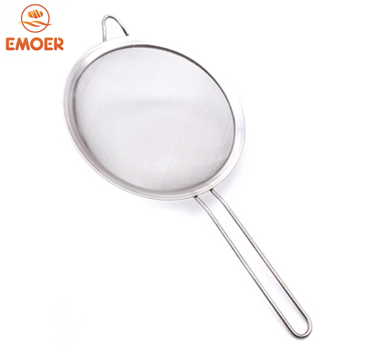 EMOER Fine Mesh Stainless Steel Strainer Colander for Kitchen Food Sift & Sieve Flour