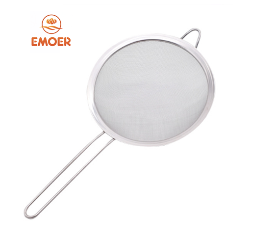 EMOER Fine Mesh Stainless Steel Strainer Colander for Kitchen Food Sift & Sieve Flour