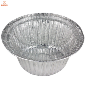 EMOER Aluminum Foil Plate Disposable Round Food Containers