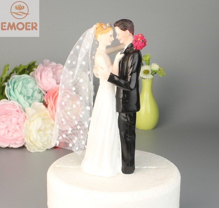 EMOER Wedding Favors I love you  Wedding Couple Cake Topper