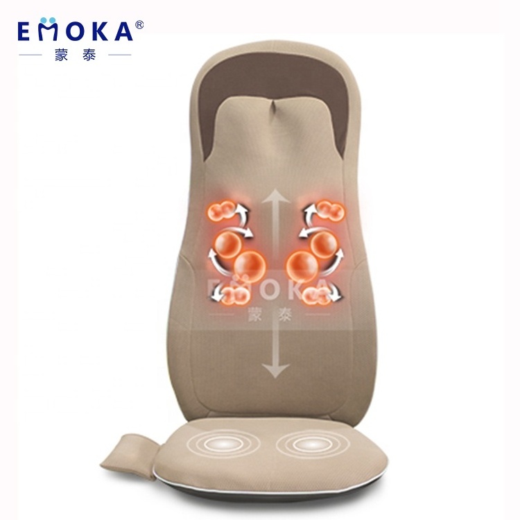 High quality electric back and neck shiatsu massager cushion vibrating whole full body car seat massage chair