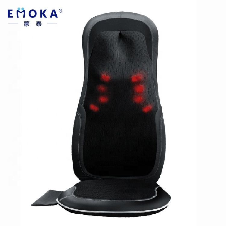 High quality electric back and neck shiatsu massager cushion vibrating whole full body car seat massage chair