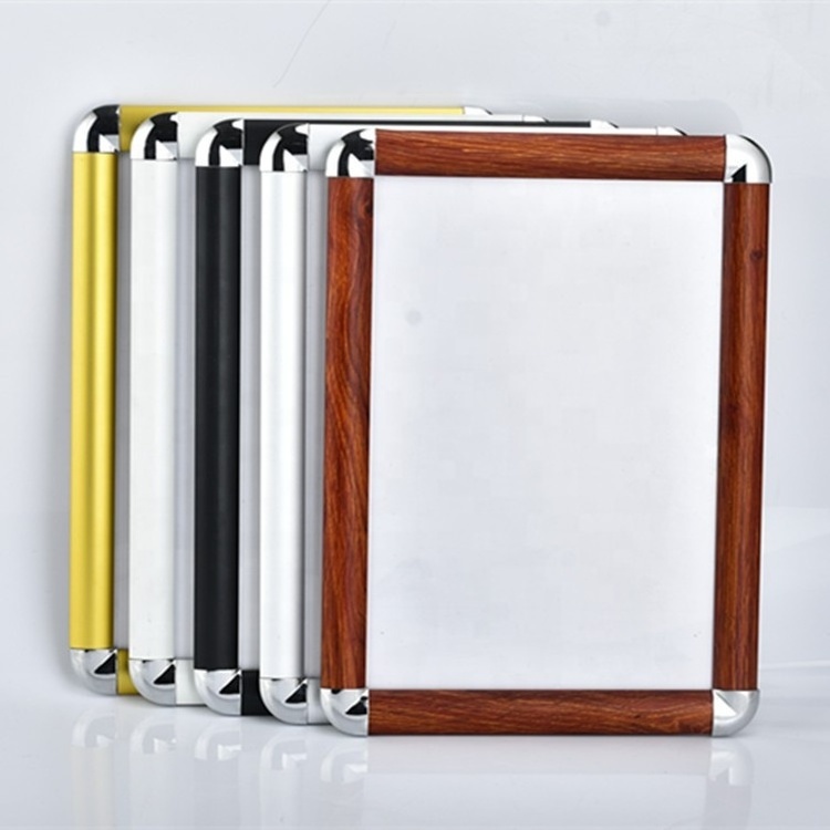 A0 A1 A2 A3 A4 straight corner aluminum picture frame poster displaying A2 size aluminum snap frame