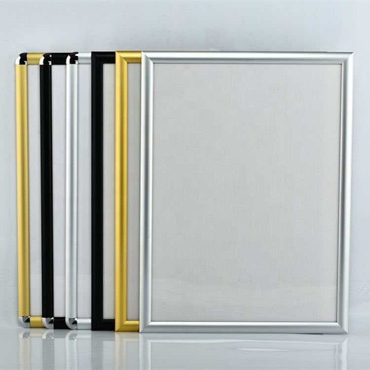 A0 A1 A2 A3 A4 straight corner aluminum picture frame poster displaying A2 size aluminum snap frame