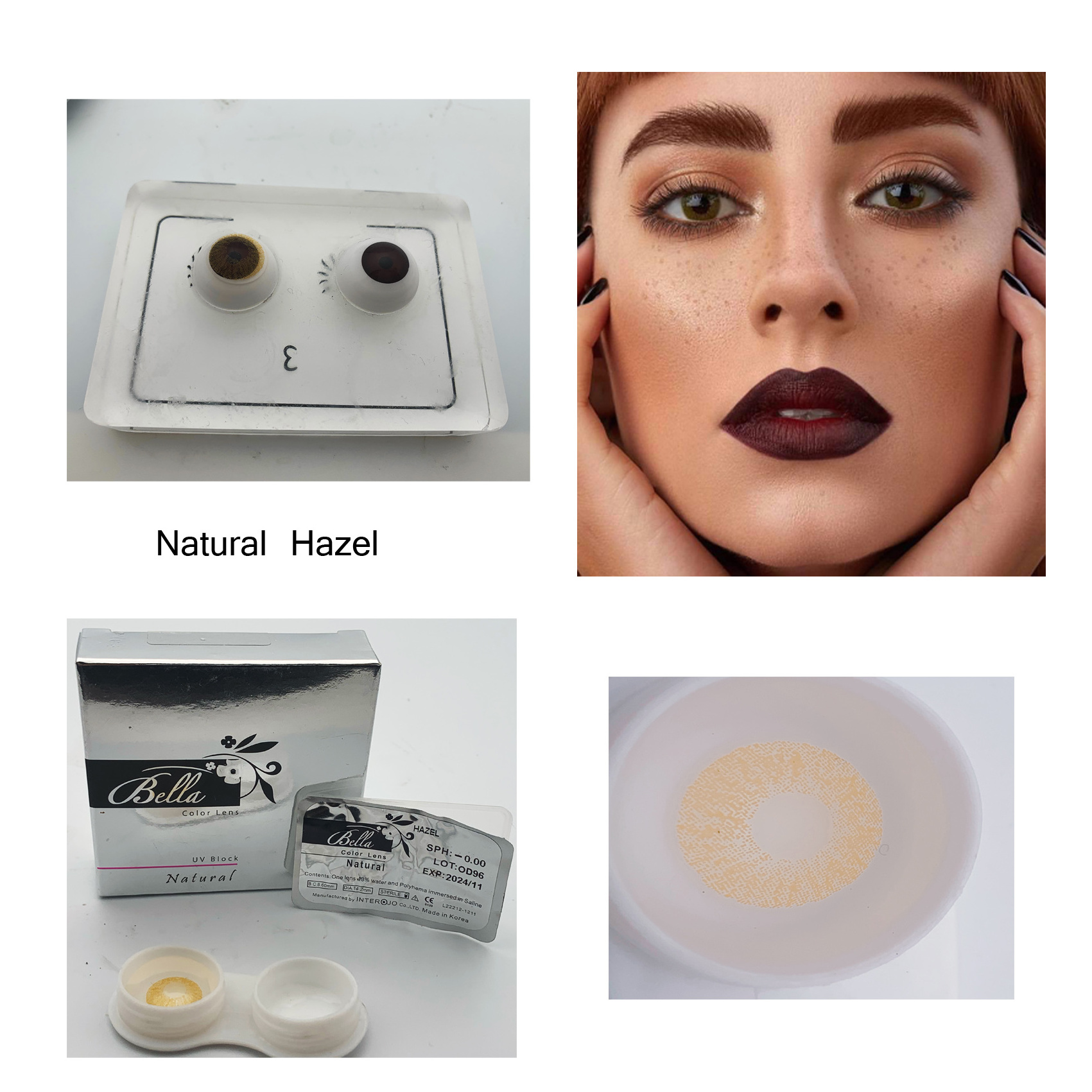 contact lenses Natural Hazel wholesale bella style contact lenses eye lenses can oem power