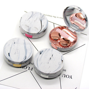 Wholesale 2021 Marble Contact Lens Case with tools easy to carried