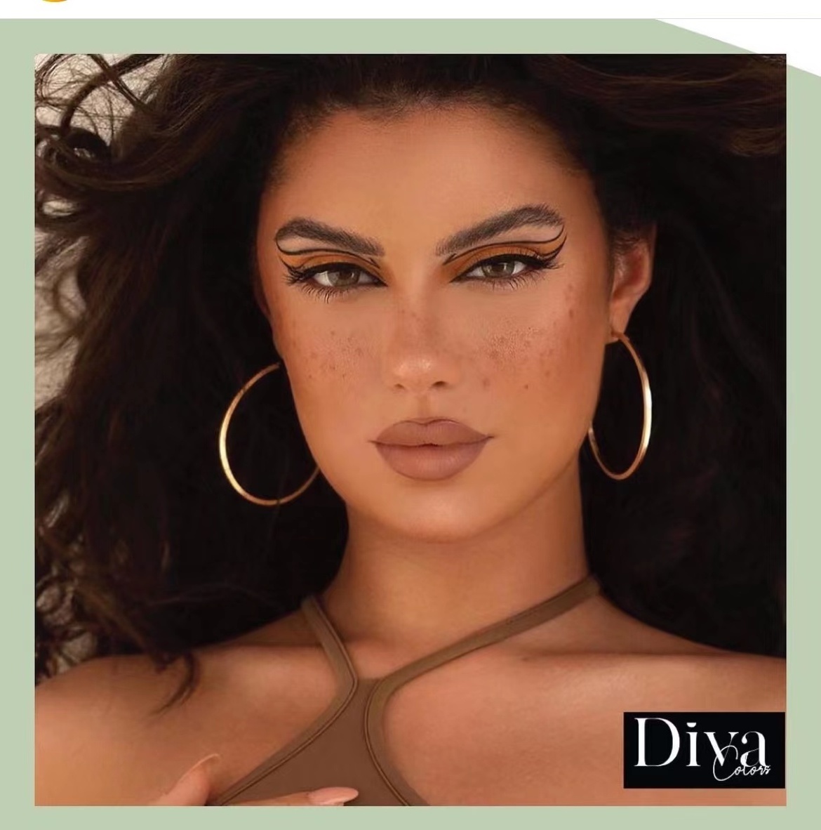 diva contact lenses color natural 2022 cosmetic color lenses Olivine