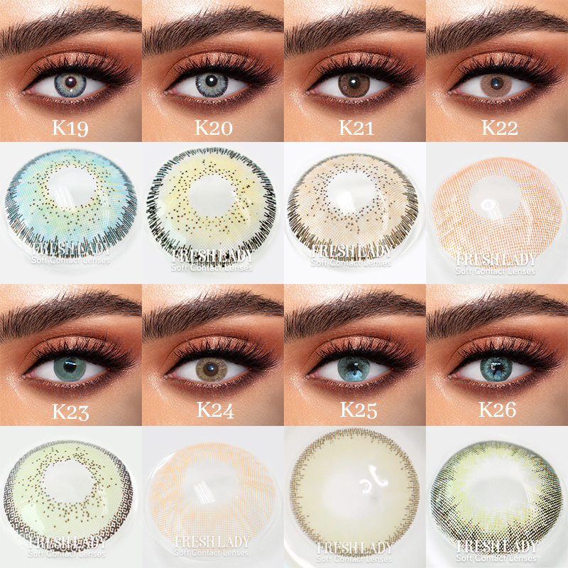 FreshLady hot sale wholesale Yearly eye color colored contact lenses