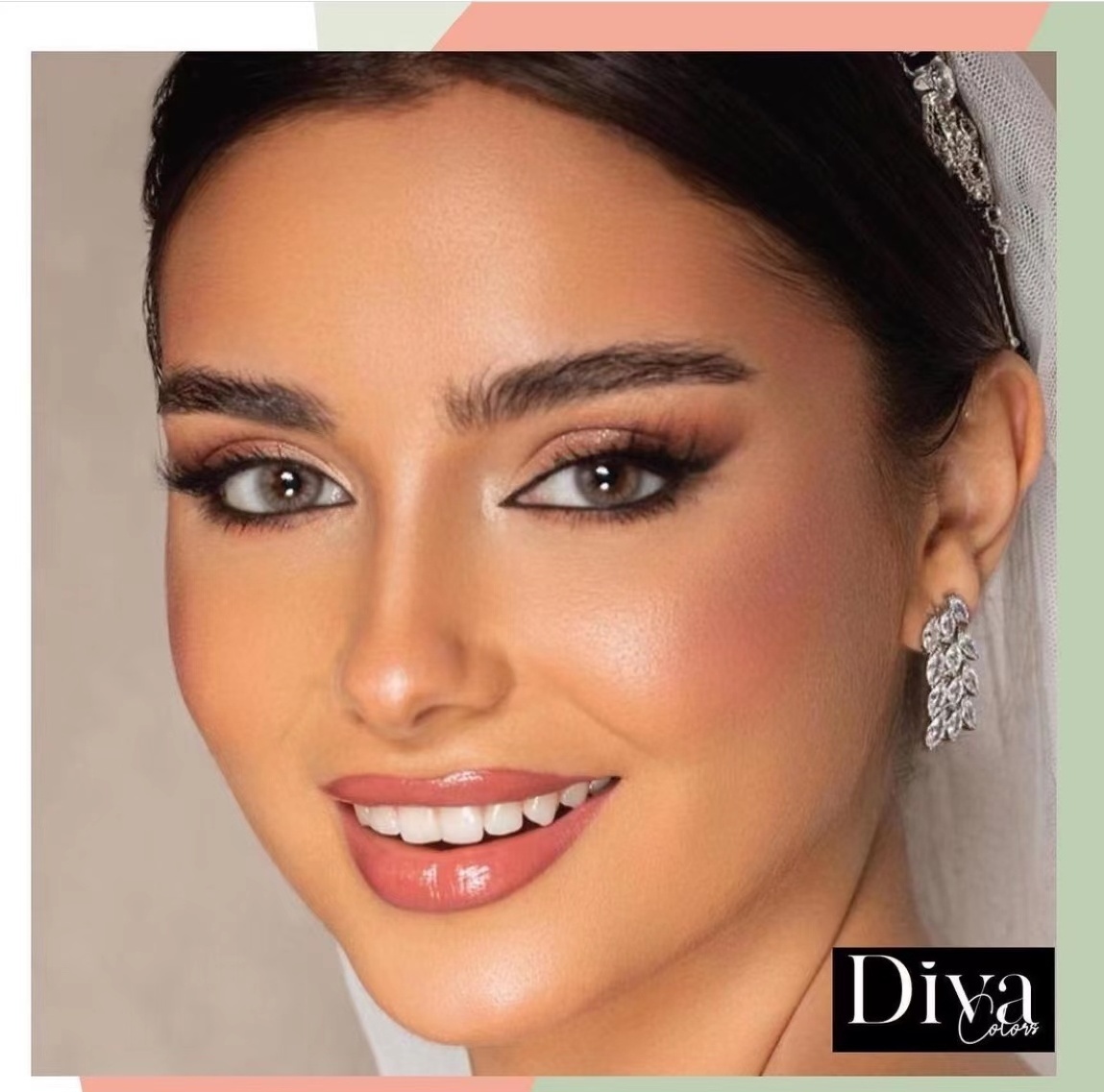 Diva colored contact lenses natural sand color cosmetic contact lenses