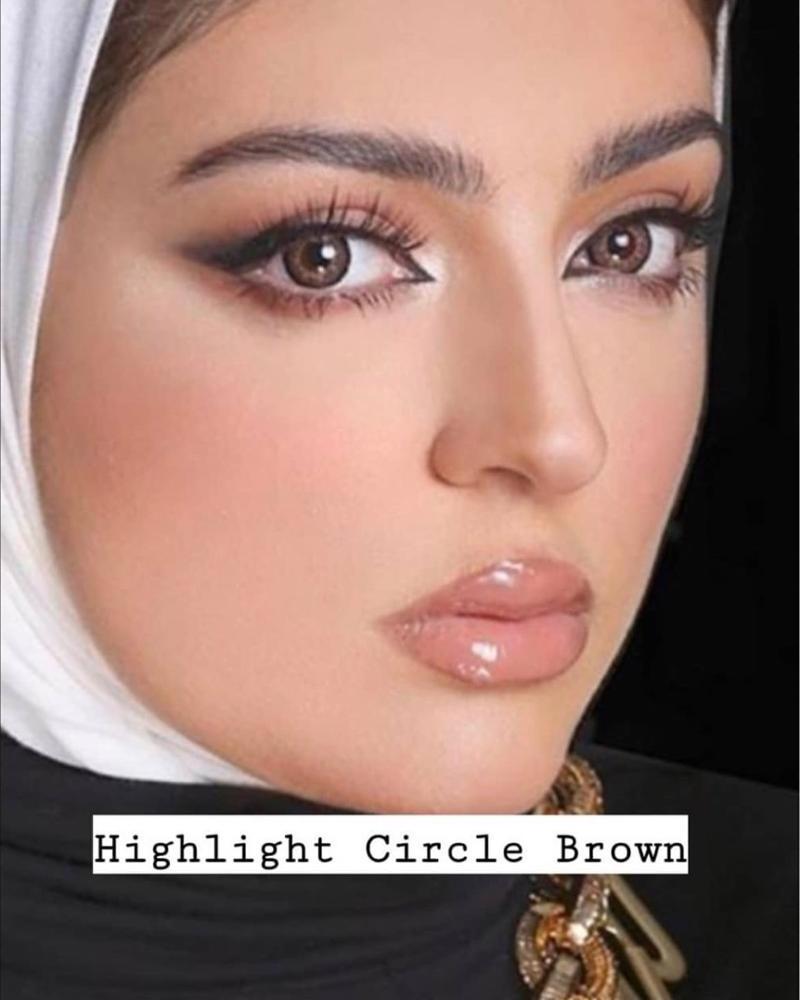 Highlight Circle Brown Wholesale good quality soft Contact Lenses Dia 14.5 mm cheap price