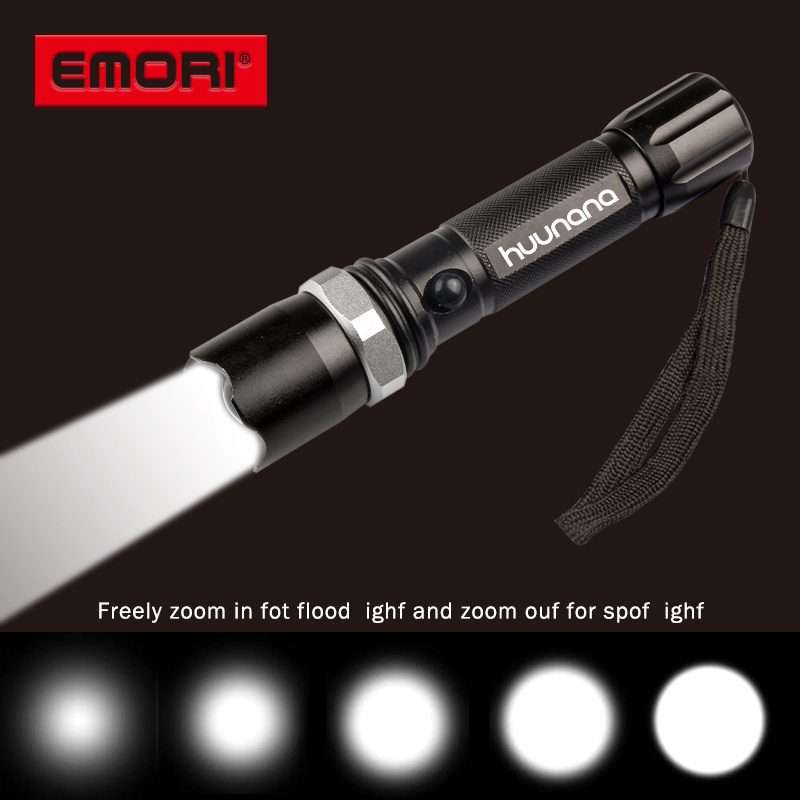 Portable Emergency Zoomable Rechargeable Mini Torch Light Led Flashlight