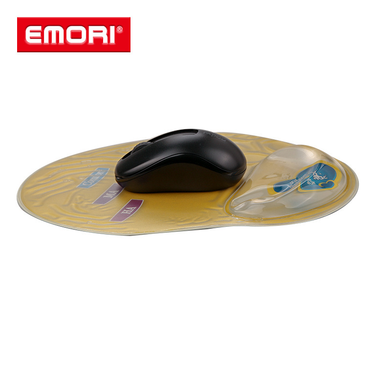 China manufacturer colorful liquid filled mouse pad with arm support