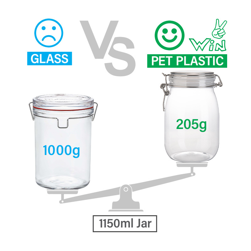 Airtight Dog Feed Storage Pet Food Dry Bread Grain Home Household Plastic Containers Jars for Food Storage