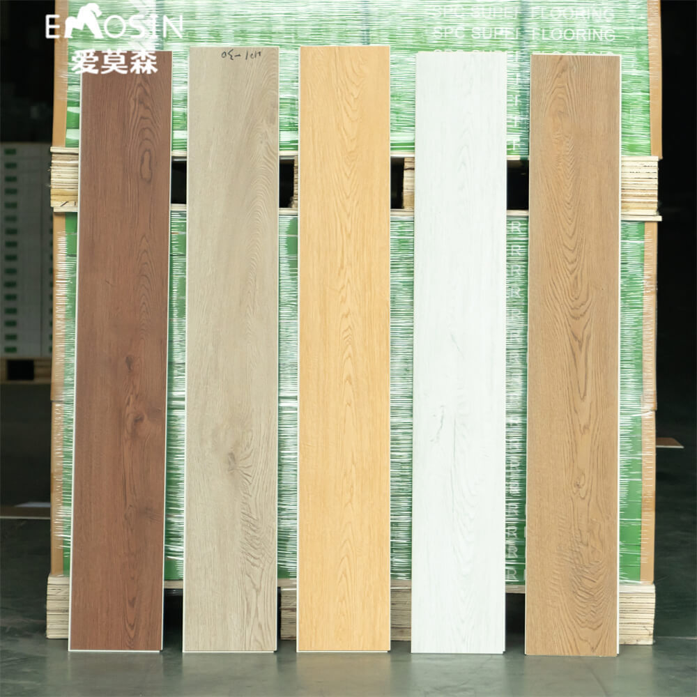 Price oak glue down 4mm 5mm PVC vinyl plank WPC LVT click lock linoleum self adhesive vinyl spc laminate flooring