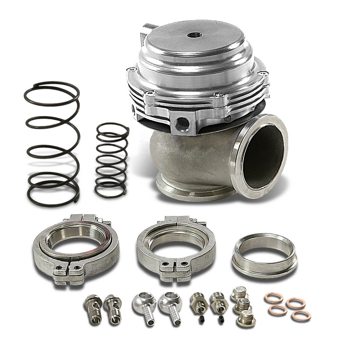 Water Cooler Wastegate 44mm V-Band External Turbo MVR44 V44 Wastegate Performance With 17psi 14psi 7psi Springs