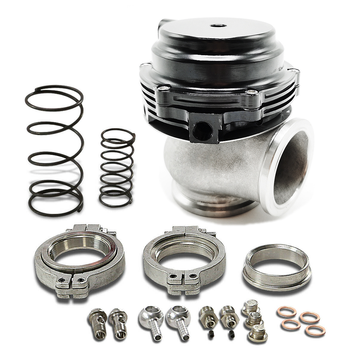 Water Cooler Wastegate 44mm V-Band External Turbo MVR44 V44 Wastegate Performance With 17psi 14psi 7psi Springs