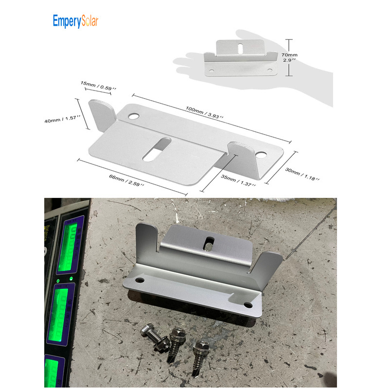 Al Solar Panel Z Brackets Roof Solar Panel Bracket 4pcs Black Solar Panel Mounting Kits Z Brackets