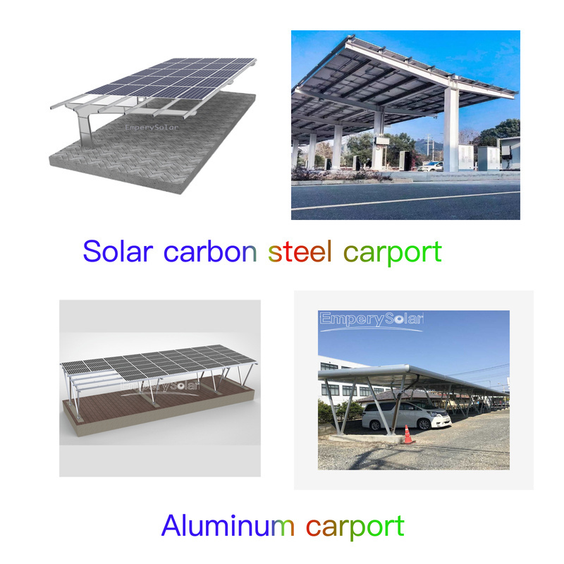 aluminium structure solar roof system carport pergola parking racking structure solar aluminum carport