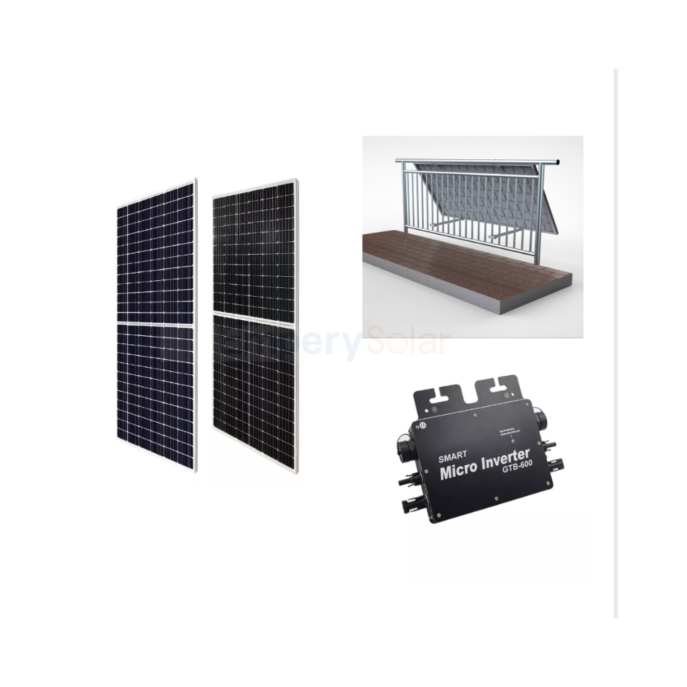 600W Balcony Solar System Solar Panel Balcony Solar Mounting Solar Panel Kit For Balcony