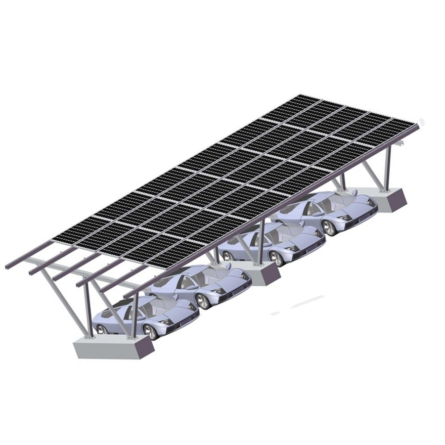 Waterproof solar mounting system for Carport