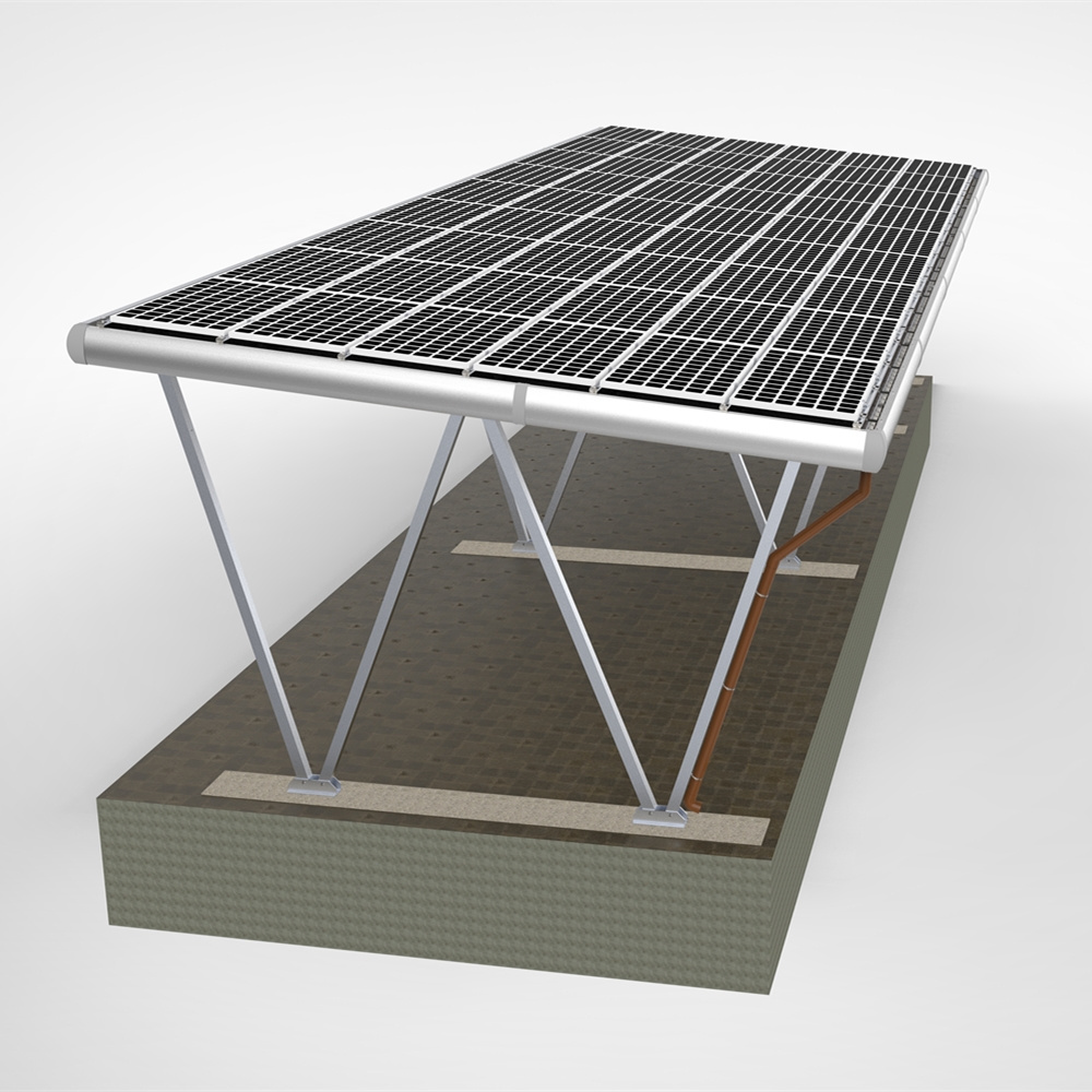 Waterproof solar mounting system for Carport