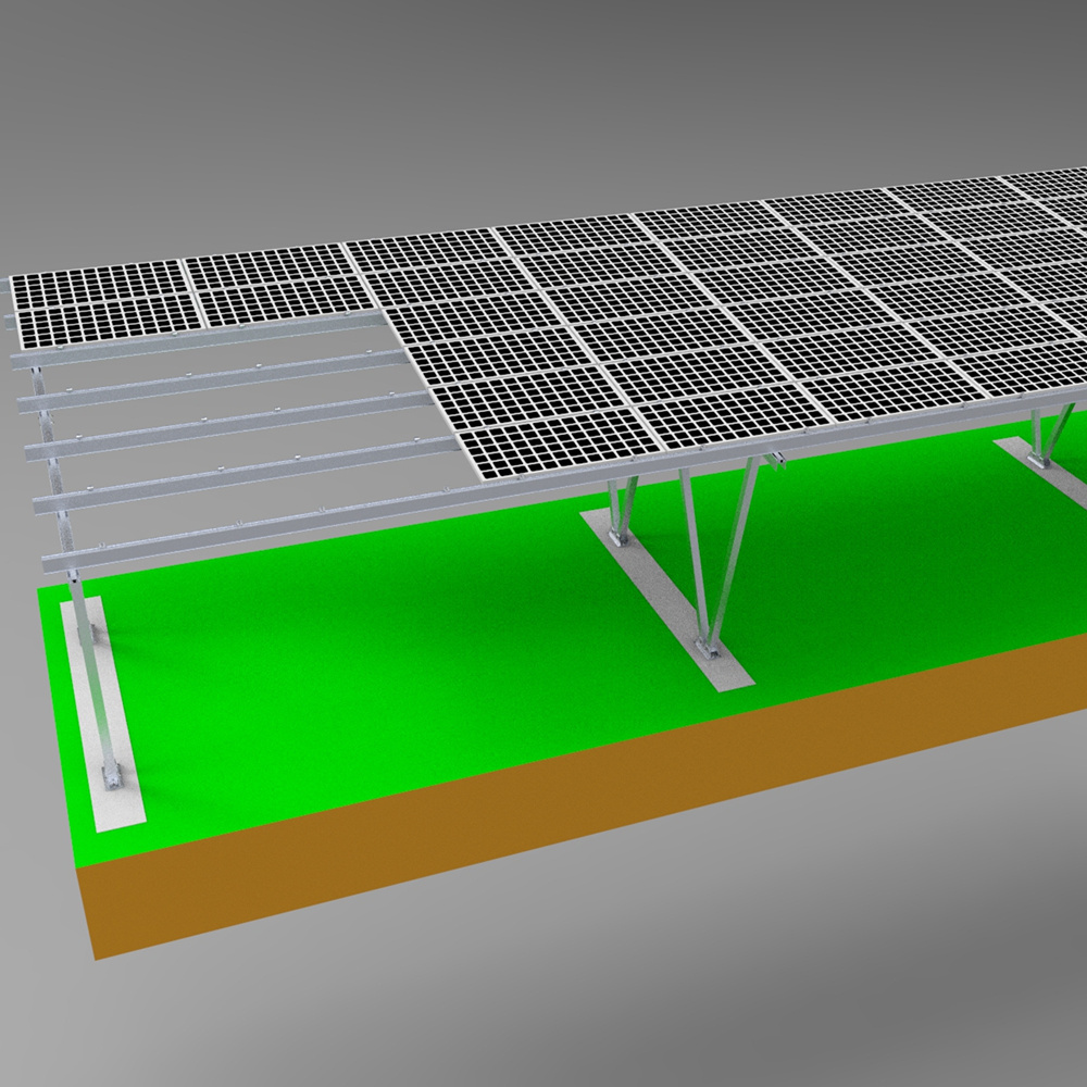 Waterproof solar mounting system for Carport