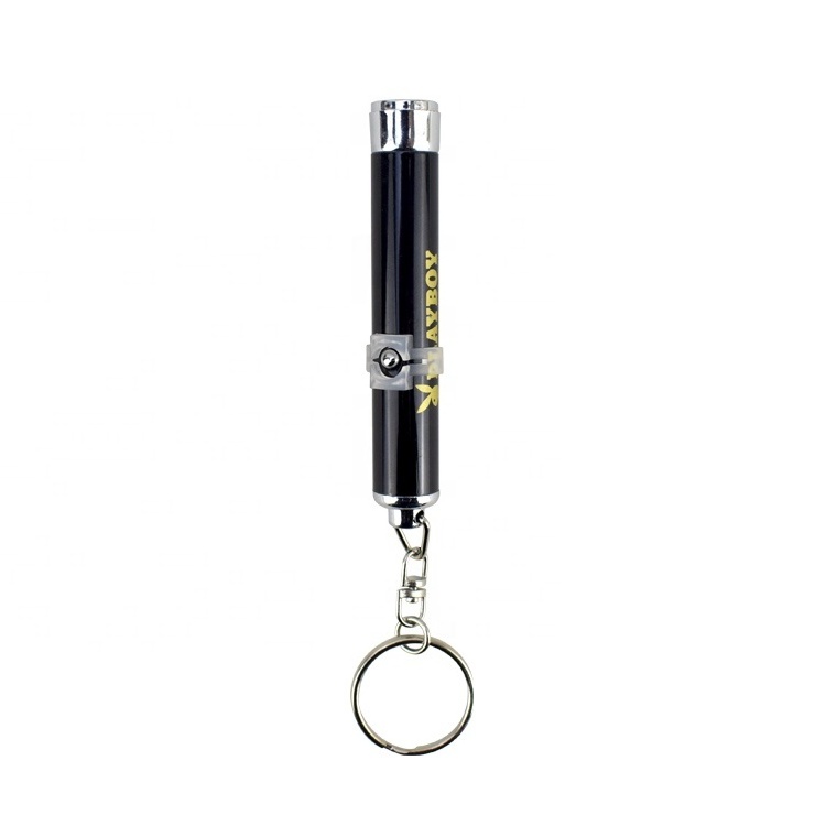 Hot selling promotional wholesale Laser pointer keychain with a LED,packed in a nice tin box