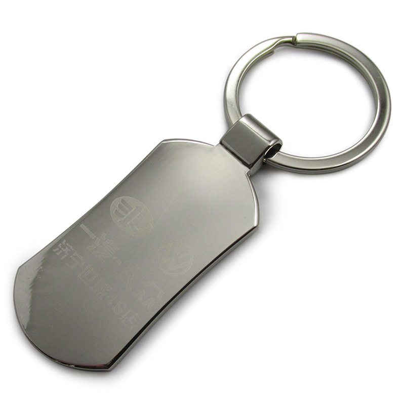 Amazon hot sell Custom keychains manufacturer Round Doublesided sublimation blank metal QR Code Keychain