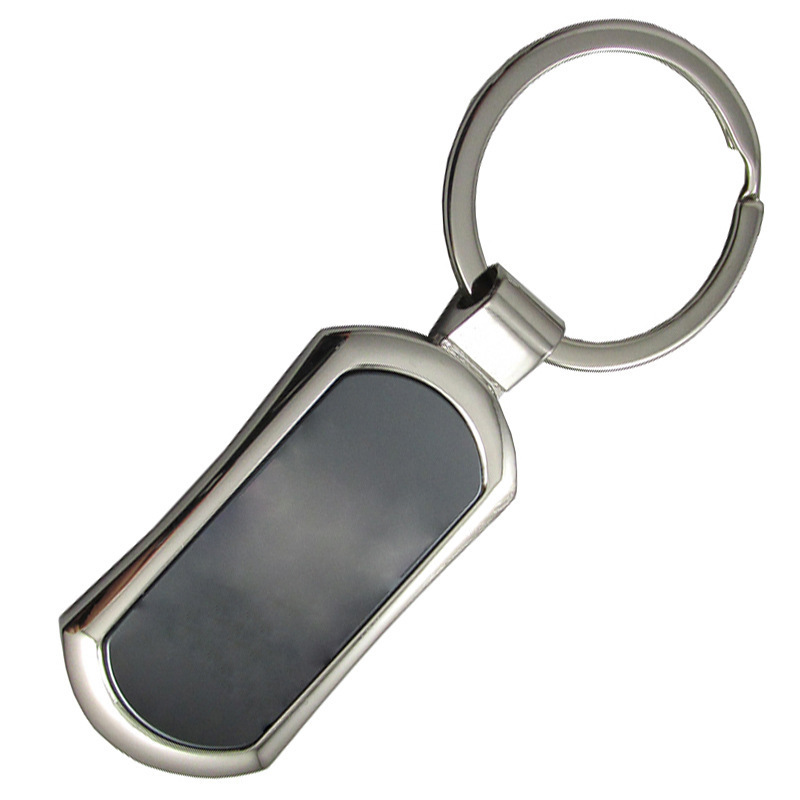 Amazon hot sell Custom keychains manufacturer Round Doublesided sublimation blank metal QR Code Keychain