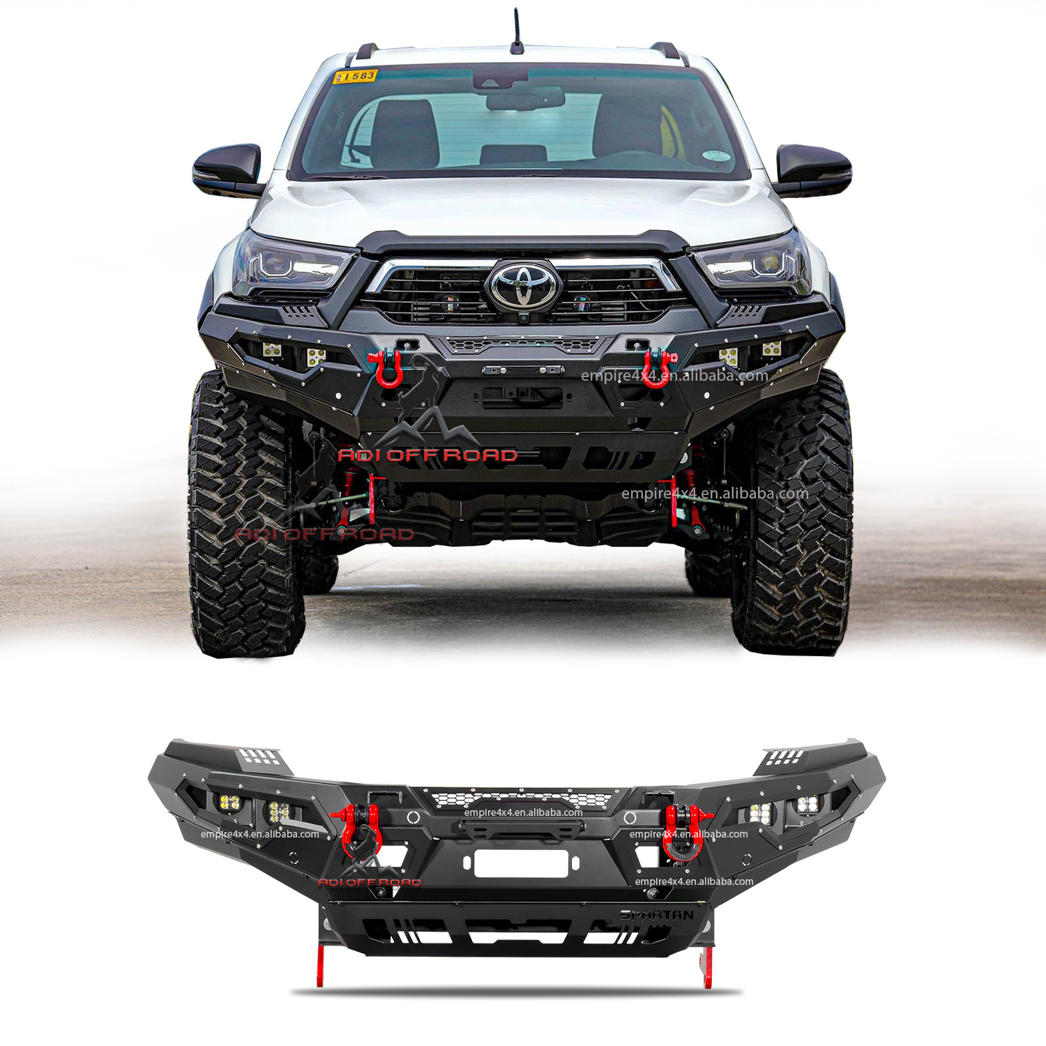 Top 4x4 Pickup BULL BAR Steel front bumpers rear bumpers  for -toyota hilux revo rogue Conquest vigo revo rocoo 2021 2022 2023