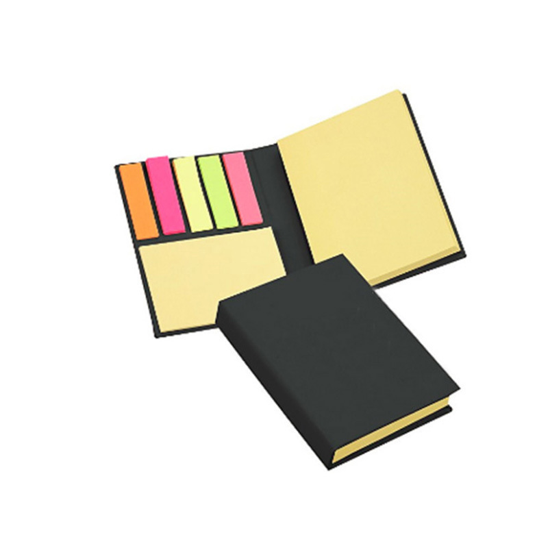 Promotional gifts give aways wholesale Plastic case with self-adhesive memo papers giveaway kit sticky notebook sand  paper