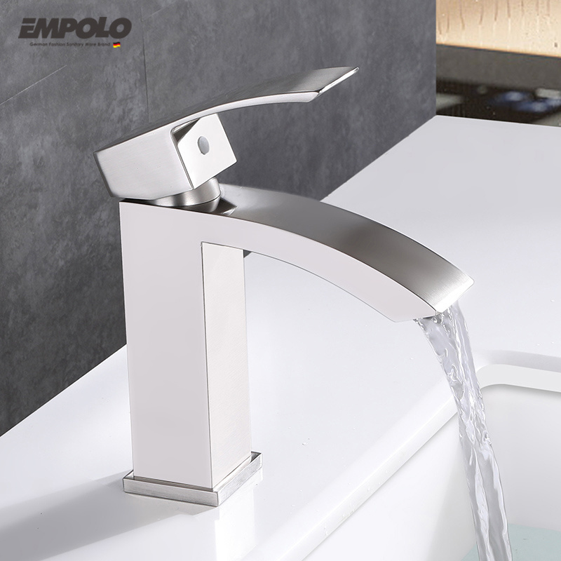 Empolo Wholesale High Quality Unique Brass Brushed Nickel Cupc Faucet Bathroom