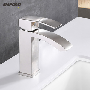 Empolo Wholesale High Quality Unique Brass Brushed Nickel Cupc Faucet Bathroom