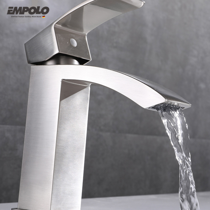 Empolo Wholesale High Quality Unique Brass Brushed Nickel Cupc Faucet Bathroom