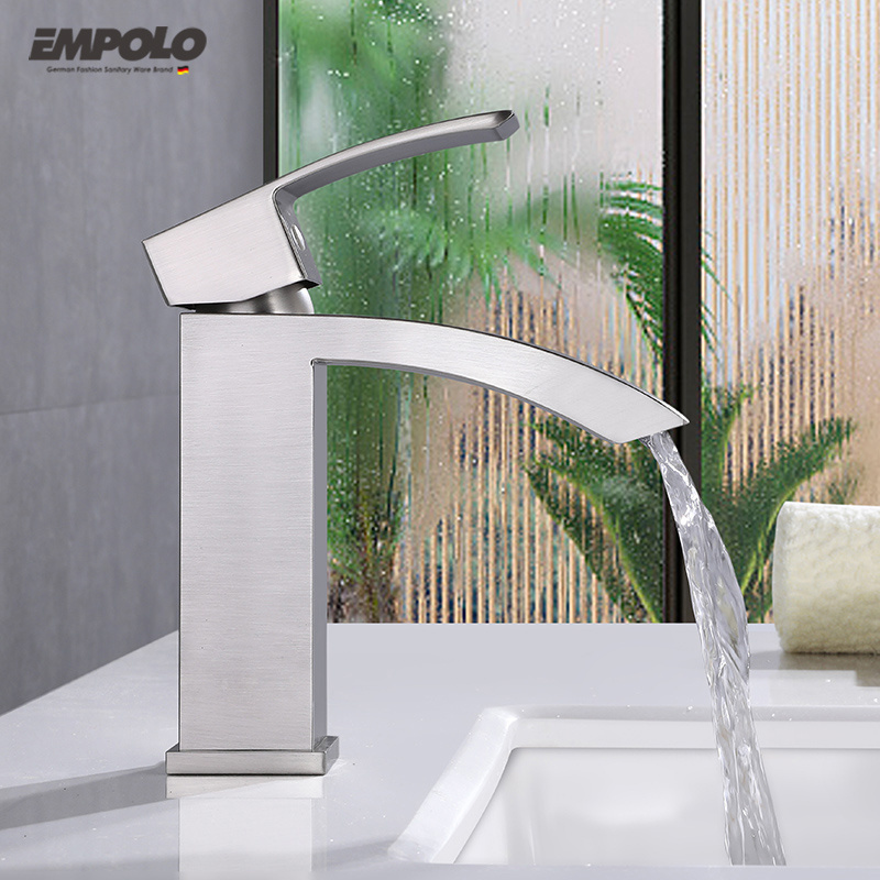 Empolo Wholesale High Quality Unique Brass Brushed Nickel Cupc Faucet Bathroom