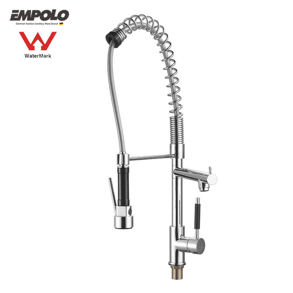 Kitchen Faucet Hose Hot And Cold Water Mixing Spring Pull Down Pull Out Flexible Kitchen Mixer