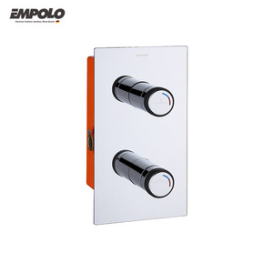 Empolo wall mounted brass chrome bathroom mixer shower diverter valve kit