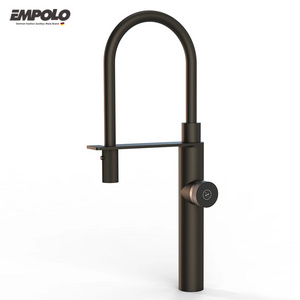 Empolo Kitchen Faucets Commercial Solid Brass Single Handle Single Lever Kitchen Sink Faucet