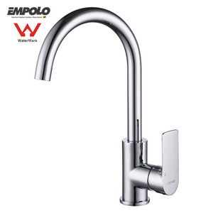 cheap single handle hot and cold water chrome kitchen faucet