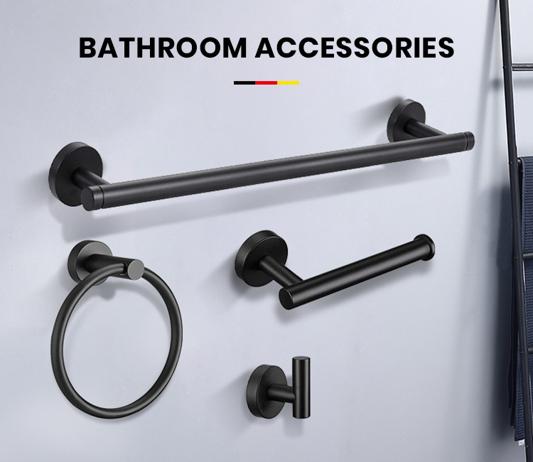 China sanitary luxury home hotel bath towel rack toilet accessories washroom bathroom products accessories set bathroom fittings