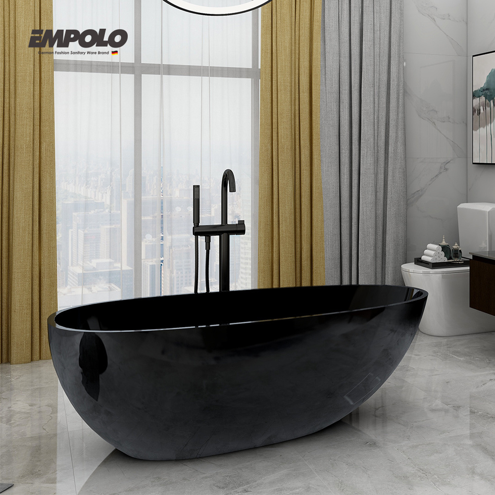 Unique wholesale large normal bathtub artificial stone solid surface soaking hammock bathtub