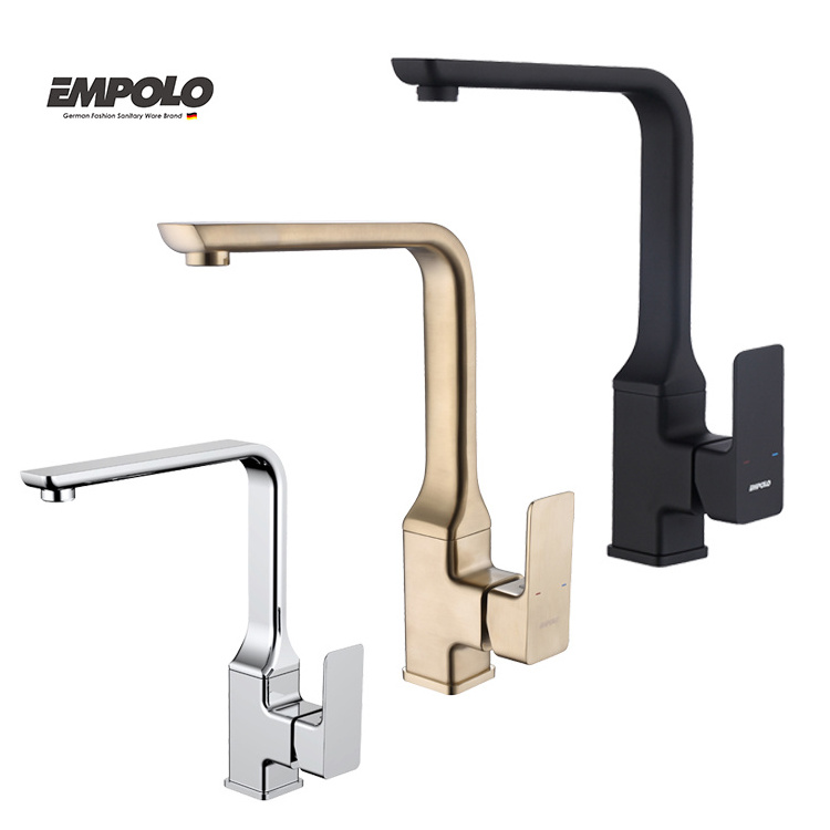 Industrial  Luxurious Chrome   kitchen faucet chrome brass deck mount kitchen sink  sink mixer tap faucets